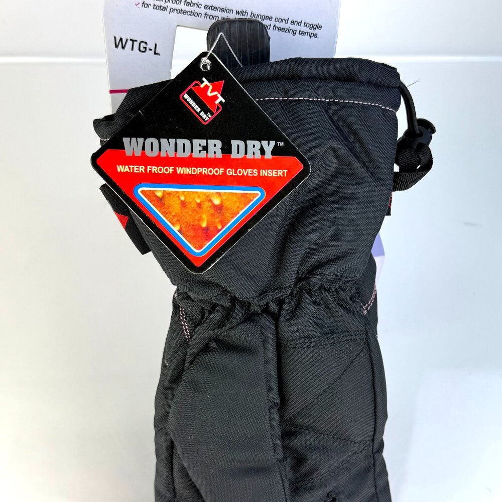 NWT Precinct One Weather Beater women’s black waterproof gloves with Wonder Dry